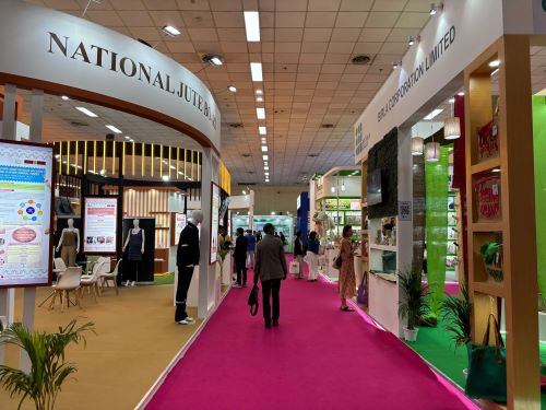 Glimpses of International Conference, Technological Innovation Grand Challenge 2024 and Jute (R&D) Pavillion of National Jute Board during Bharat Tex 2025 Glimpses of International Conference, Technological Innovation Grand Challenge 2024 and Jute (R&D) Pavillion of National Jute Board during Bharat Tex 2025