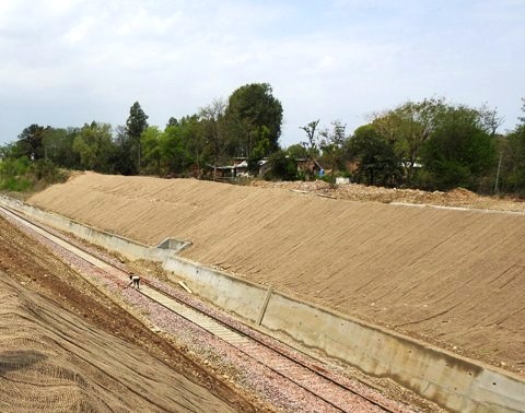 Stabilisation of slope of cuttings of Railway embankment - Nangal, Northern Railway